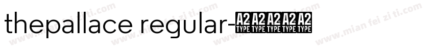 thepallace regular字体转换